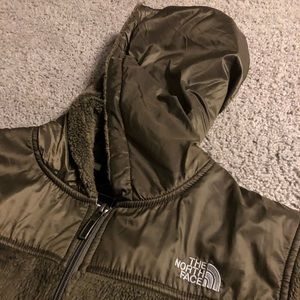 Fleece North Face Jacket with hood